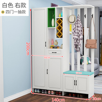  Double-sided entrance door Full solid wood room hall cabinet Living room shoe cabinet Entrance cabinet Integrated sofa decorative screen wine cabinet Partition cabinet