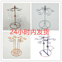 Home Red Wine Glass Rack Wine Cabinet Red Wine Rack Pendulum high-footed wine decorated inverted wine bottle rack European-style wine rack