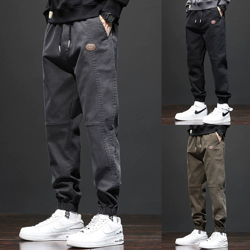 Демисезонные утепленные штаны, джинсы с начесом, свободный крой, осенние