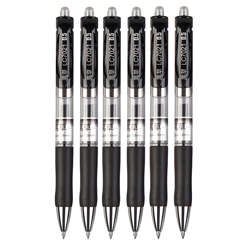 120 Retractable Gel Pens for Students, Exam Use, 0.5mm Retractable Black Carbon Ink Pens, Water-Based Pens, Signature Pens, High-End Business Pens for Men, Red Pens, Teacher-Specific Ballpoint Pens, Bullet Tip Press-Type