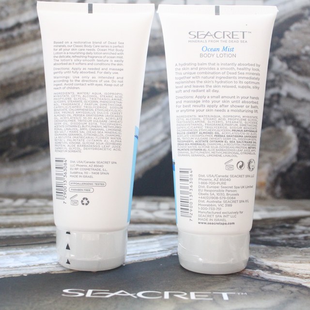 Seacret Secret Sea Dead Sea Mineral Body Lotion Moisturizing Moisturizing Refreshing Body Lotion ໂລຊັ່ນບຳລຸງຜິວ 200ml