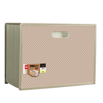 Deli organ bag test paper bag student large-capacity document bag organ clip paper storage bag junior high school student portable folder test paper storage bag vertical multi-layer office supplies information folder a4