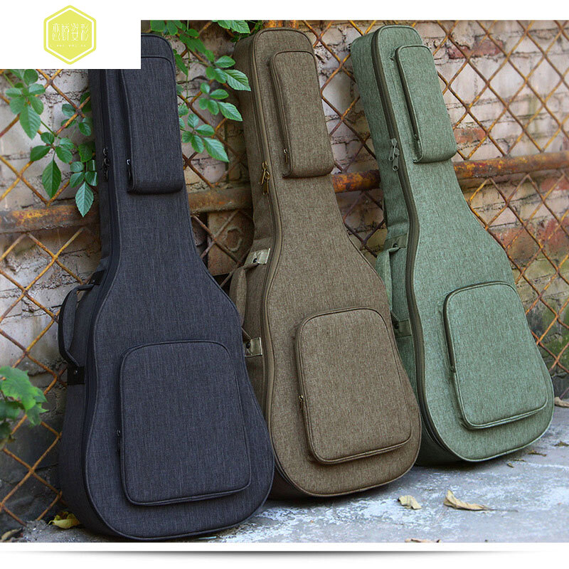 Thickened Guitar Pack Double Shoulder Guitar Violin Bag 39 Inch 40 Inch 41 Inch Wood Guitar Bag Thickened Classical Folk Guitar Bag