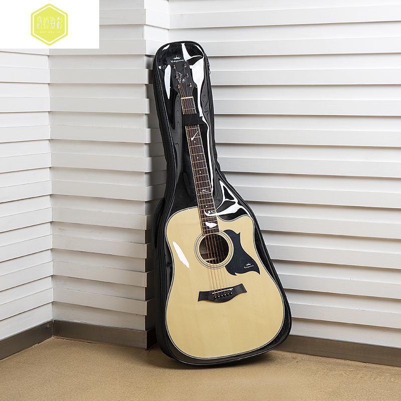 Folk Guitar Bag 41-inch transparent personality Fashion Chauded Guitar Bag Thickening Girl Korean version Guitar Transparent Bag