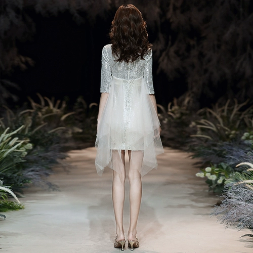 Вечернее платье, короткая элитная юбка, французский стиль