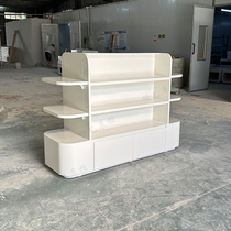 Nakashima cabinet mother and baby store display shelves special-shaped cabinet childrens shoes painted shelves round island cabinet double-sided Nakashima display cabinet