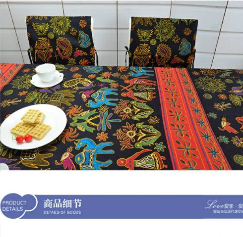 Lijiang Bohemian Vintage Phong cách dân tộc Vân Nam Khăn trải bàn Khăn trải bàn Nhà hàng Khăn vuông Hình chữ nhật Khăn trải bàn - Khăn trải bàn khăn trải bàn sofa