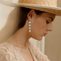 Tassel pearl earrings female long temperament advanced atmosphere earrings 2021 New Tide summer season niche