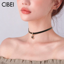 Black neck jewelry Crystal neck chain necklace choker female summer short choker collar niche design sense