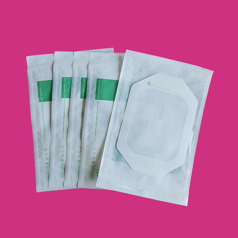 10 pieces of paper frame PU film fabric retains needle sticker transparent dressing swim wound waterproof sticker 10CM*12CM