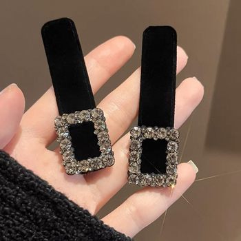 High-End New French-Style Bb Clip, Exquisite Rhinestone Hairpin, Sweet and Cool Girl Hair Clip, Women's Chanel-Style Side Bangs Clip