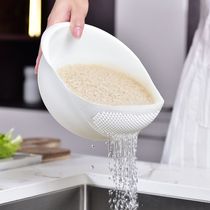 Naughty Wash Rice Wash Rice Griddle Plastic Naughty Basin Basket Kitchen Supplies Drain Basket Wash Vegetable Basket Wash Basin Water Fruit Basket