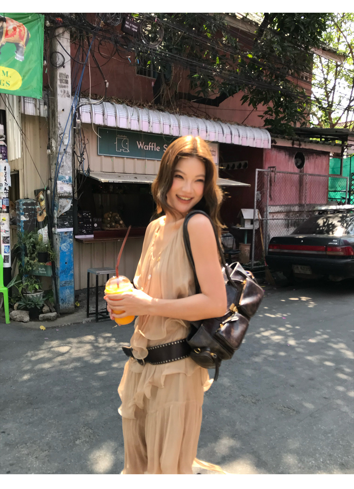 马儿MAR Винтажное платье с V-образным вырезом и оборками, летнее стройнящее короткое платье в курортном стиле для женщин