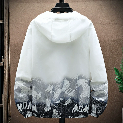 Мужская летняя ультратонкая тонкая дышащая шелковая одежда для защиты от солнца, куртка для школьников, подходит для подростков, для средней школы