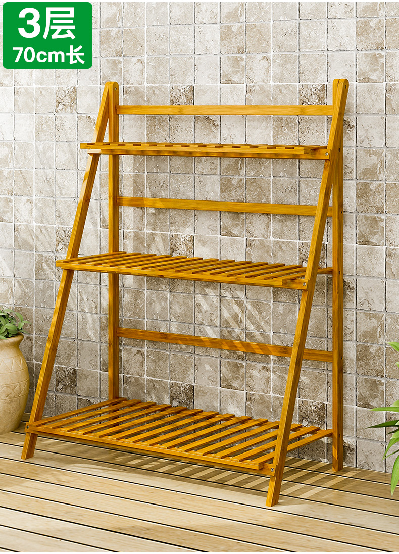 Sàn gỗ đứng đơn giản trong nhà gấp nhiều lớp hoa đứng phòng khách ban công gỗ rắn khung chậu hoa thịt kệ - Kệ kệ sách treo tường đẹp