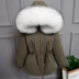 Chống mùa xuống áo khoác nữ đoạn ngắn 2018 mới của Hàn Quốc phiên bản của cổ áo lông thú lớn dày eo thời trang giải phóng mặt bằng khuyến mãi Parker Xuống áo khoác