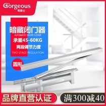 Sir Brother invisible hidden door closer Household hydraulic buffer hidden automatic door closer bearing 65kg