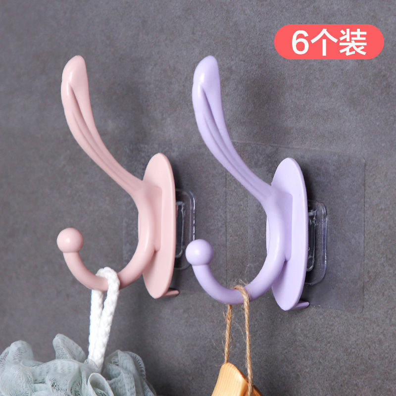 Cloakhood hook-free door hall wall-mounted creative Nordic single adhesive sticker wall hook No-mark adhesive hook