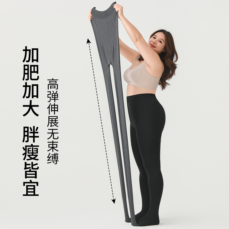 Plus Size Leggings for Women, Fat Mm, 100kg Spring, Autumn, and Winter New Style, Non-Slip Pantyhose, Fleece-Lined, Thickened, Warm Cotton Pants Plus Size Leggings for Women, Fat Mm, 100kg Spring, Autumn, and Winter New Style, Non-Slip Pantyhose, Fleece-Lined, Thickened, Warm Cotton Pants