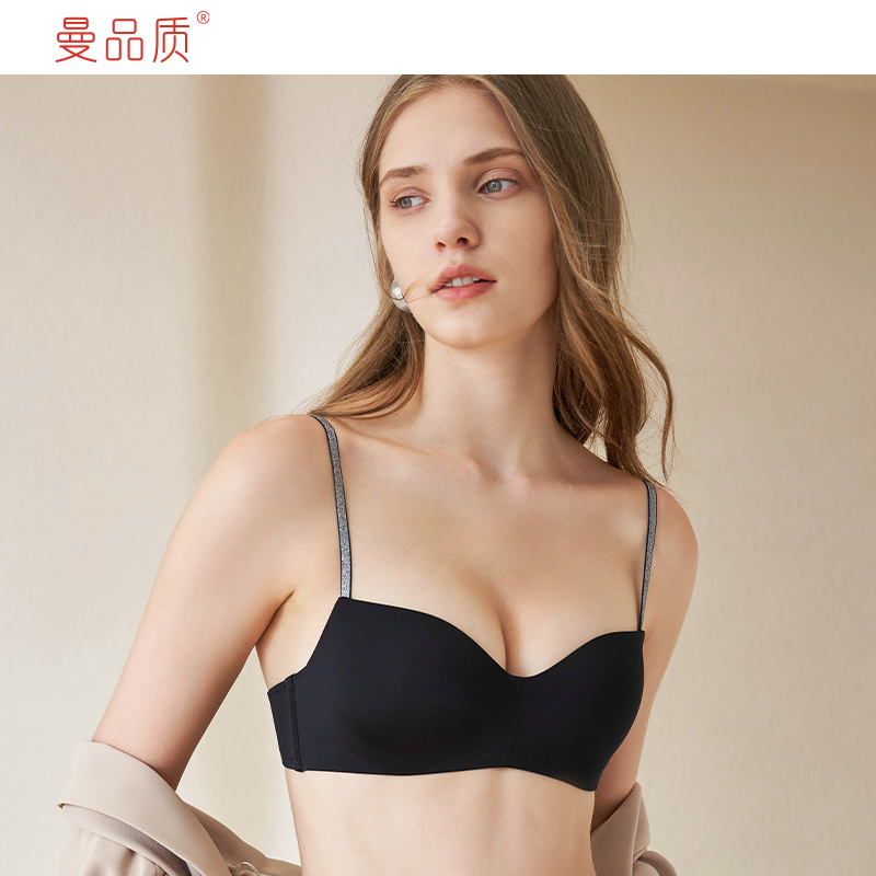 Beauty back No Marks Underwear woman No steel ring Small breasted with bra Summer slim Sexy Slim with large Dew Back Bra