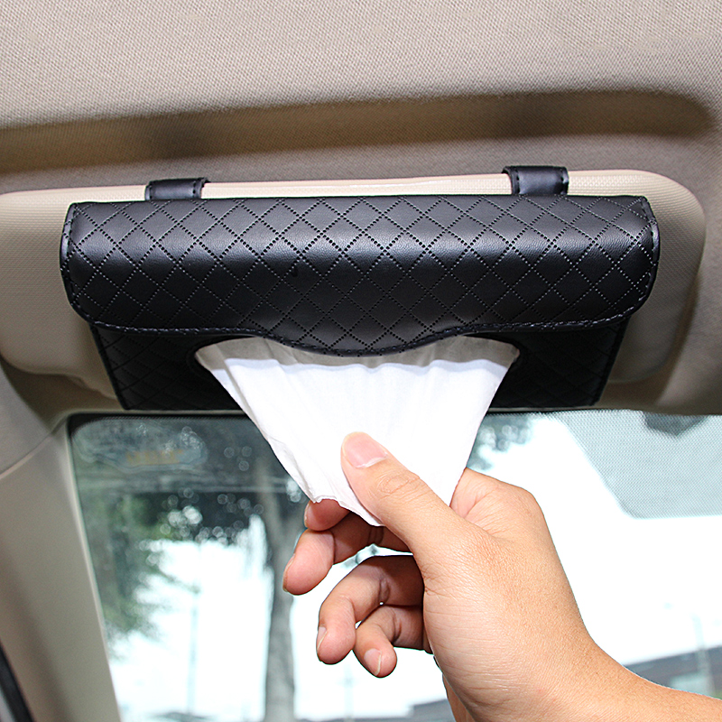 Car toilet tissue box hanging car sun visor creative ceiling type napkin toilet paper box car hanging type