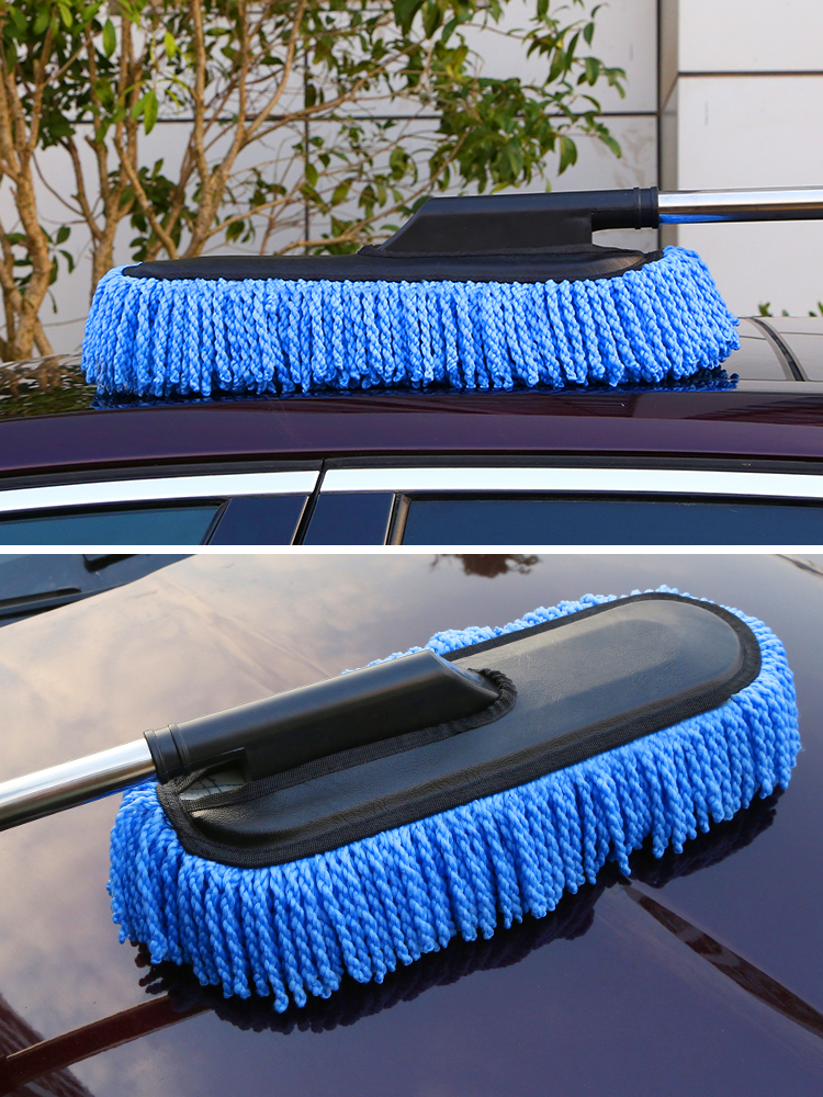 Steam car telescopic waxing mop washing and dust removal car Cleaner Car Scrub Car Wash Car Wash Car Wash Wax Brush Clean Tool Car Supplies