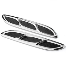 Automotive Engine Lid Emulation Air Outlet Decoration Car Sticker Engine Cover Vent Fake Air Outlet Shark Mugts Retrofit