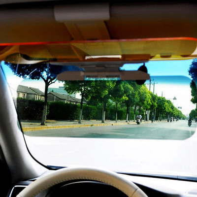 Car goggles anti-glaring eye anti-glare mirror day and night Dual-purpose sun sunglasses clip-on-vehicle visor anti-spotlight