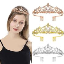 European and American wedding bride crown tiara crystal birthday hair accessories wedding photo studio queen hair accessories crown headband