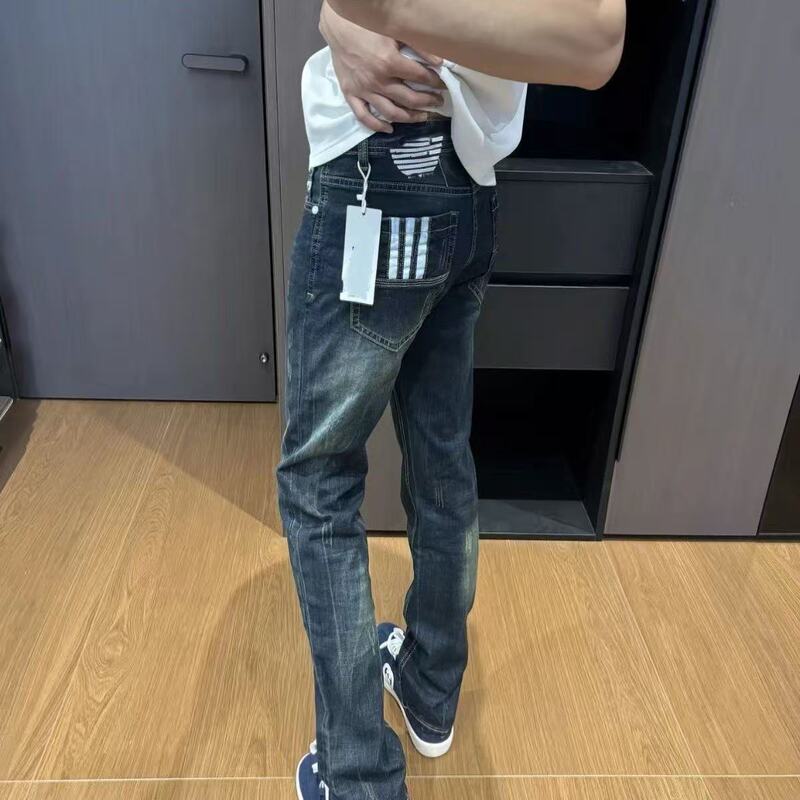 Beckham-Style Light Luxury Trendy Jeans Internet Celebrity ins Versatile Casual Straight-Leg Pants Spring and Autumn Casual Pants for Men Beckham-Style Light Luxury Trendy Jeans Internet Celebrity ins Versatile Casual Straight-Leg Pants Spring and Autumn Casual Pants for Men