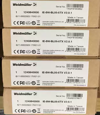 New Weidmüller Weidmuller Switch IE-SW-BL05-5TX Order Number 1240840000