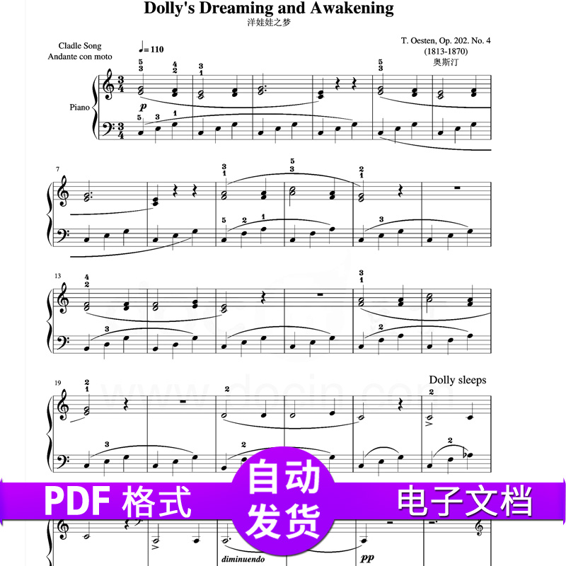 A Doll's Dream Piano Score