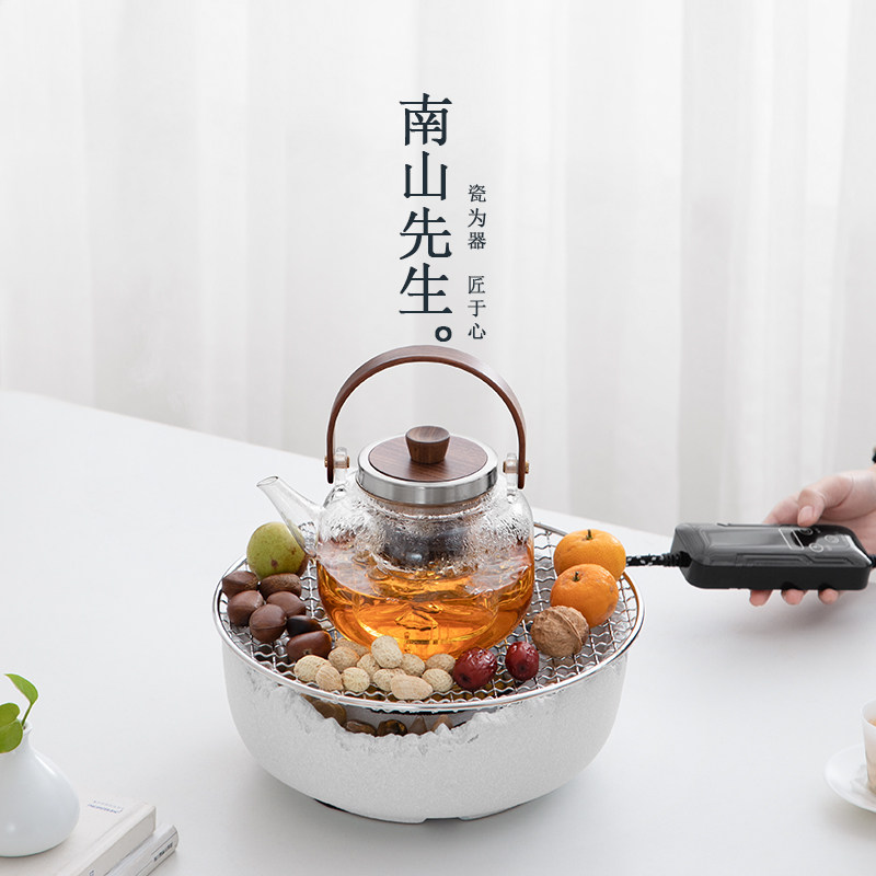 南山先生闲趣围炉煮茶家用室内电炉烤茶套装玻璃茶壶煮茶器煮茶炉评价
