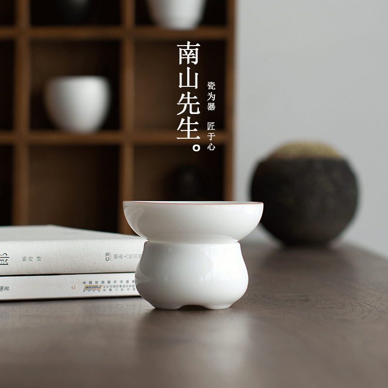 Mr Nan shan sweet white tea filter ceramic filter stroke Japanese kung fu tea tea sets up phnom penh fittings of the hook