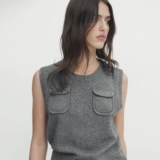 Дизайнерская трикотажная майка топ для отдыха, тренд сезона