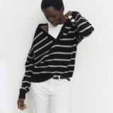 Осенний демисезонный шерстяной трикотажный свитер для отдыха, воротник поло