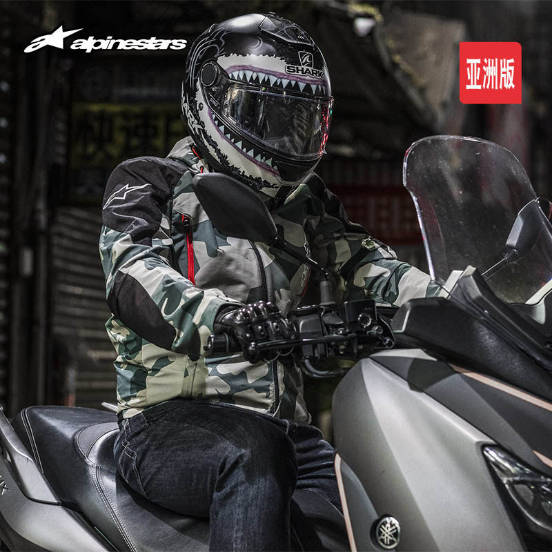 a star alpinestards locomotive riding suit with cap casual outdoor windproof jacket BADGER double