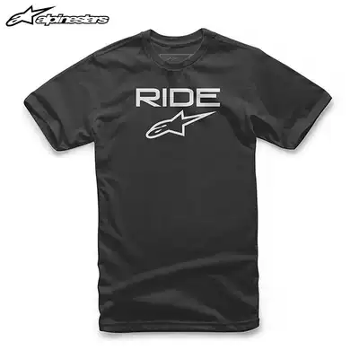 Italy a star alpinestars casual T-shirt motorcycle knight short-sleeved round neck printed couple cotton T-shirt