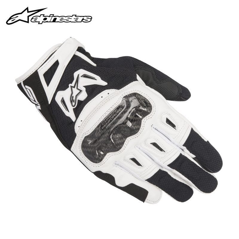 Мотоперчатки Alpinestars SMX-2 Air Carbon V2 черно-красно-белые S