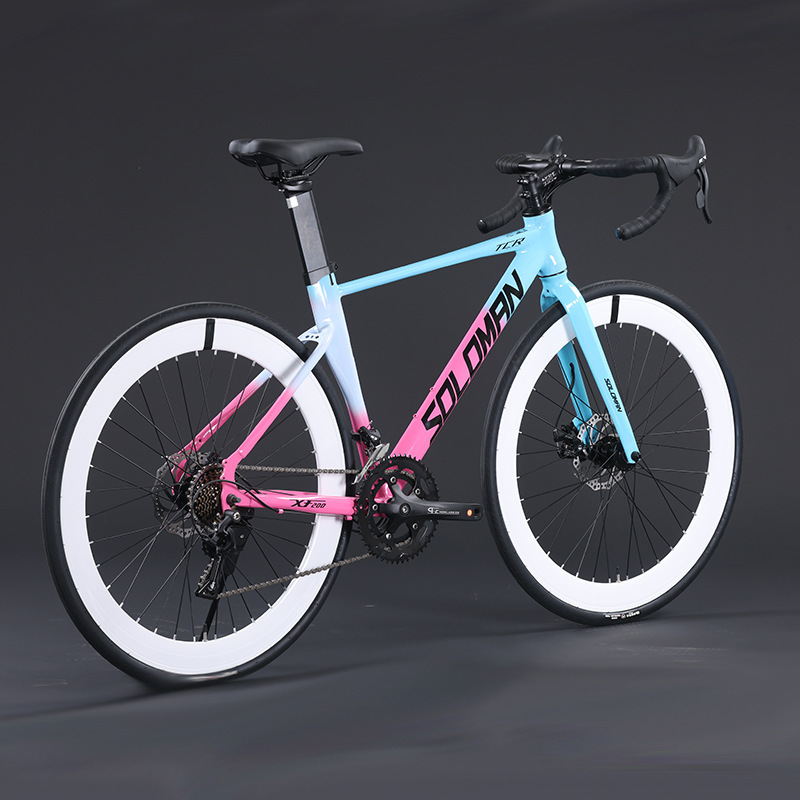 Soloman Fully Internal Cable Routing Road Bike Ultra-Light Fast Racing Bicycle with Curved Handlebars for Men and Women Adult Models Soloman Fully Internal Cable Routing Road Bike Ultra-Light Fast Racing Bicycle with Curved Handlebars for Men and Women Adult Models