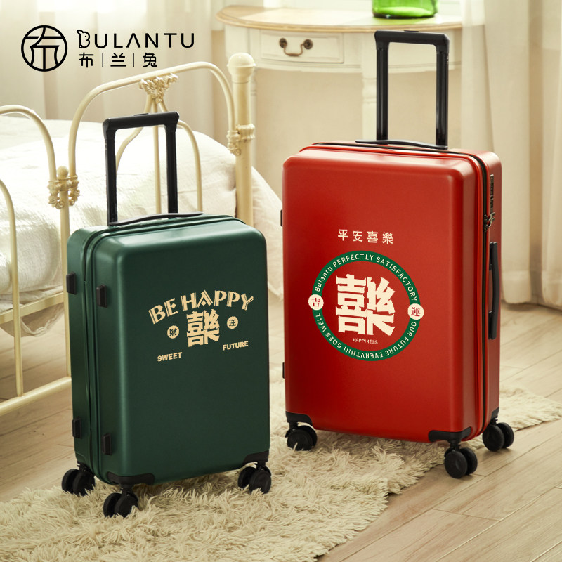 Britney Rabbit Couple Red Suitcase Woman Box Wedding Escort ROD BOX 20-inch Travel Cryptodon Chassis Male