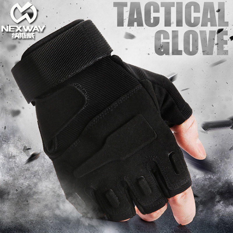 Outdoor Special Soldier Tactical Training Riding Gloves Half Finger Male Black Eagle Non-slip Anti-slit Gou Fans Full Finger Gloves