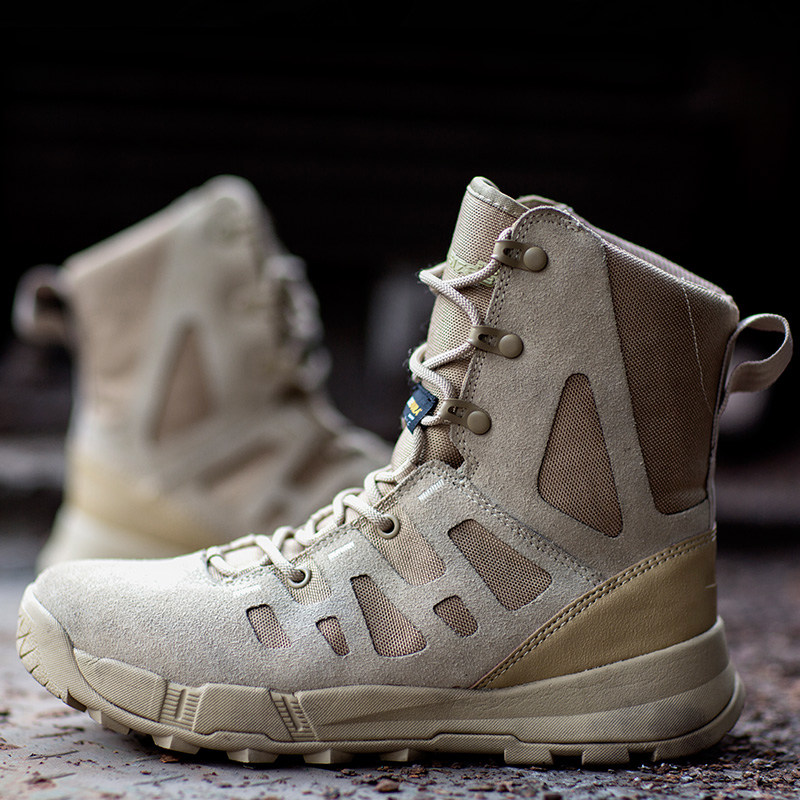 Winter ultra light combat boots special soldier fan high-tube tactical boots outdoor mountaineering shoes desert shoes combat boots