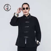 thương hiệu thời trang Xuân Xuân trẻ Tang thời trang của nam giới retro Trung Quốc dài tay áo khoác khóa đầu xuân thủy triều gió của Trung Quốc mặc của nam giới