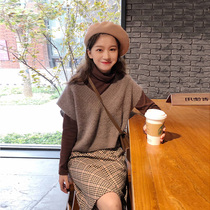 Large size 2021 autumn and winter New Age reduction casual slim wear fashion autumn and winter Net red top skirt three-piece suit