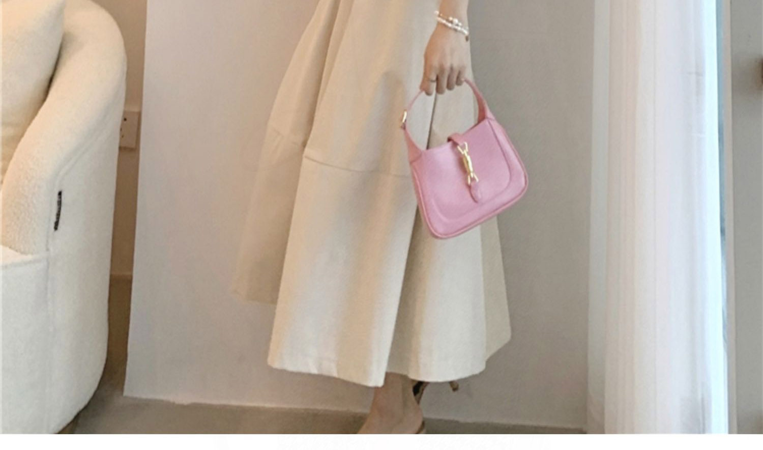 Колодки для обуви 法式复古裙子女夏春高腰赫本风伞白色裙a字半身裙显瘦中长款2023