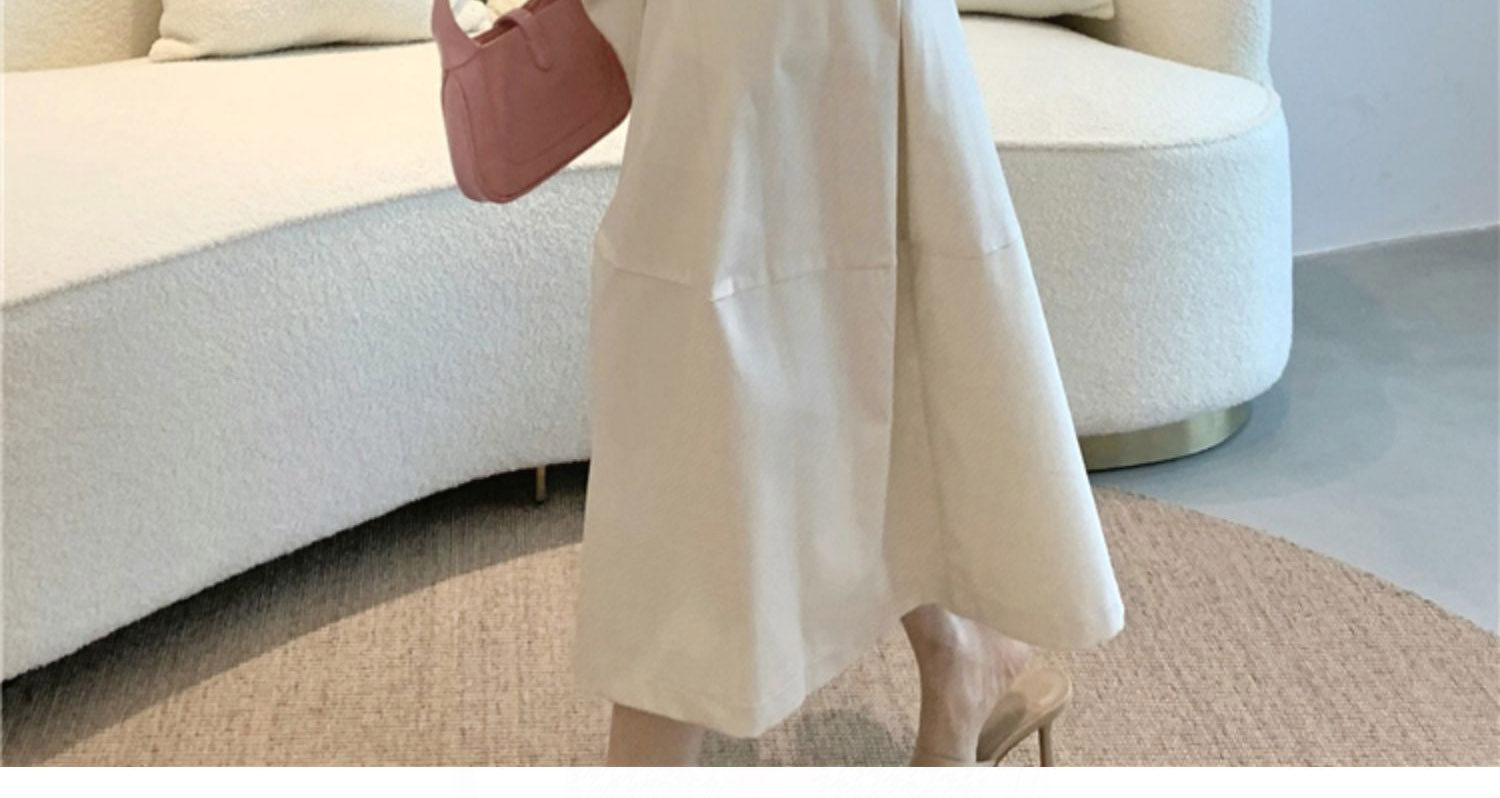 Колодки для обуви 法式复古裙子女夏春高腰赫本风伞白色裙a字半身裙显瘦中长款2023