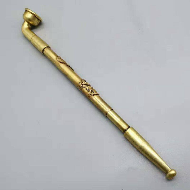 Special price antique dry cigarette bag pendulum pieces Longfeng smoke gun Tobacco Tobacco Cigarette Bag Old Tobacco can use elongated shortening