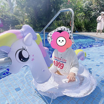 Size 220 pound baby swimming ring sitting circle princess underarm baby anti-snort awning beach net red male treasure