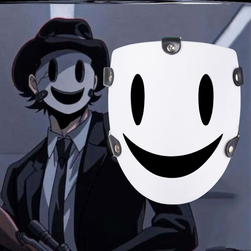 White Skies Violation High-rise Invasion Luminous Mask Male Cos Cartoon Killer Mask Funny No-Face Headgear-Taobao